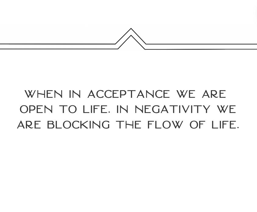 Acceptance facilitates presence...