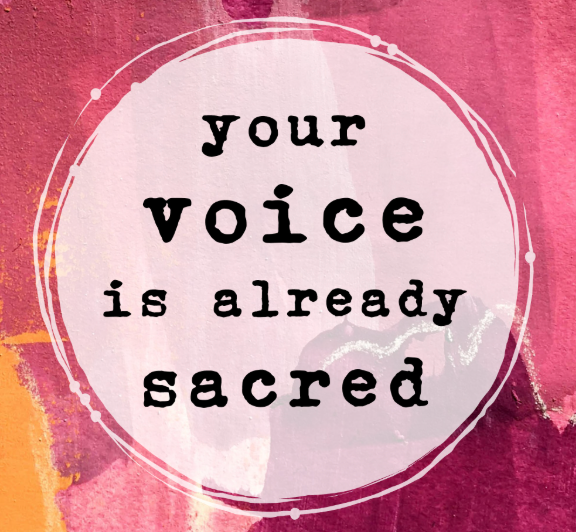 Sacred Voice - A New Poem